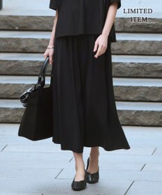 ICB L 【WEB限定】マットスキューバ フレアスカート