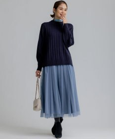 組曲 バルキーワイドリブ ニット