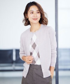 J.PRESS LADIES 【洗える】アーガイルツイン ニット