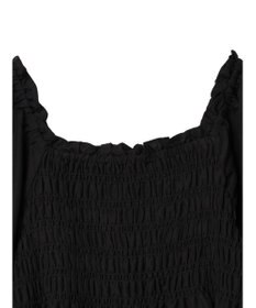 earth music&ecology ２ｗａｙショルダーシャーリングチュニック