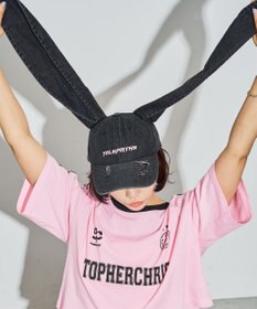 WEGO うさ耳デニムキャップ