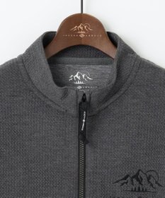 JOSEPH ABBOUD MOUNTAIN 【ソフト/吸水速乾/ライナードッキング対応】メランジバック メッシュ ジップ カットソー