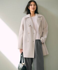 自由区 S ウールリバーダブルブレストコート
