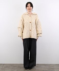 LENO ARAN PULLOVER【UNISEX】アラン柄ニットプルオーバー/カーディガン