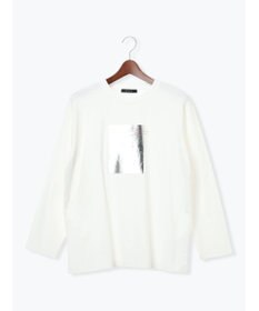 Te chichi 箔プリントロングTシャツ