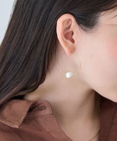 Phoebe 〈金属アレルギー対応〉ビッグサークルパールピアス/ニッケルフリー/大ぶり/存在感◎/主役級