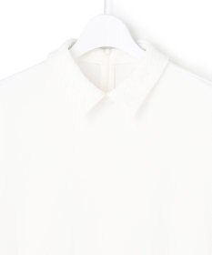 ICB 【先行予約・WEB限定カラーあり】マラボーテライトジョーゼット 半袖ボウタイ付きシャツカラートップス