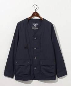 JOSEPH ABBOUD MOUNTAIN 【軽量】ハイパワーストレッチカルゼ ノーカラーアウトドアブルゾン