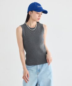 earth music&ecology 前後2WAYスリット釦タンクトップ