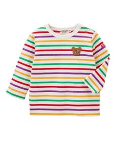 MIKI HOUSE HOT BISCUITS オーバーオール＆ボーダー長袖Tシャツギフトセット【BOX付き】