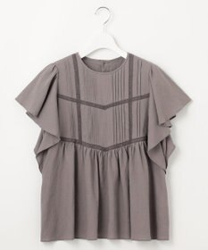 23区 【SLOW/一部店舗限定】ブライトリネン デザイン ブラウス