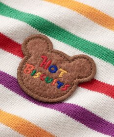 MIKI HOUSE HOT BISCUITS オーバーオール＆ボーダー長袖Tシャツギフトセット【BOX付き】