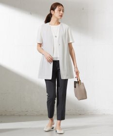 J.PRESS LADIES L 【セットアップ対応・洗える】DRYウーステッド テーパード パンツ