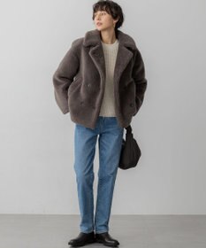 23区 S 【CanCam11月号掲載】ECOPELテディボア ダブルフロント アウター