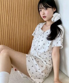WEGO 総柄セットアップルームウェア
