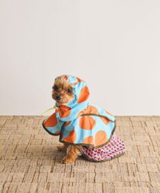COQ DOTS CROSS ドッグポンチョ レインコート