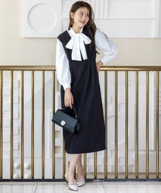 dkhs様　　超美品アーニー＆エッシー　ブラウス＋ジャンパースカート 前開きポンチジャンパースカート｜Ernie&Essie アーニー