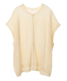 Green Parks 透かし柄ポンチョニットカーディガン