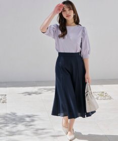 ANY SIS 【速乾・接触冷感】スムージーポリエステル フレアスカート