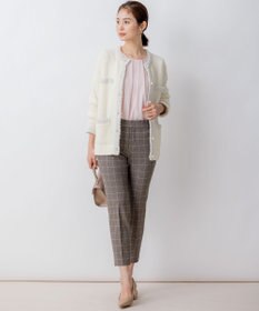 組曲 L 【洗える・WEB限定】2WAYウォームストレッチ テーパードパンツ