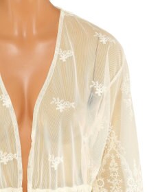 San-ai Resort（三愛水着楽園） パネルレース羽織り　F　【San-ai Resort（サンアイリゾート）】