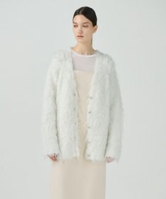GRACE CONTINENTAL シャギーニットカーディガン