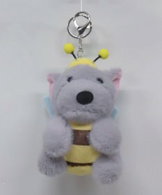 WEGO みつばちわんこぬいぐるみキーホルダー