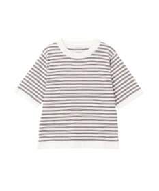 AMERICAN HOLIC ボーダーハーフスリーブニットプルオーバー