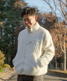 SHARE PARK MENS 【UNISEX】ボアフリースジャケット（L・XLサイズ）