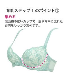 BRADELIS New York 【BRADELIS New York / 育乳ブラ・STEP1 集める】 ジャスミンステップ1ブラ22A1  しっかりバストを集めてナチュラルなシルエットを作る補整ブラ