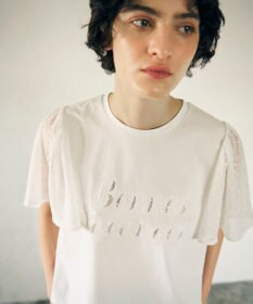 GRACE CONTINENTAL レースロゴTシャツ