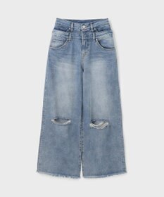 GRACE CONTINENTAL レイヤードデニムパンツ