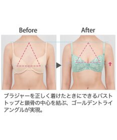 BRADELIS New York 【BRADELIS New York / 育乳ブラ・STEP1 集める】 ジャスミンステップ1ブラ22A1  しっかりバストを集めてナチュラルなシルエットを作る補整ブラ