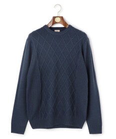 J.PRESS MEN 【WEB・一部店舗限定】ケーブルクルーネック ニット