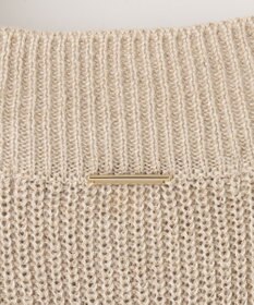 自由区 L 【洗える】リネンミドルゲージ ニットベスト