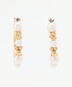 ICB メタルパールコンビピアス