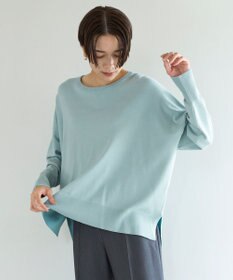 UNFILO 【洗える/抗菌防臭】マイビューティー クロップド丈ニット