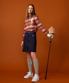 23区GOLF 【WOMEN】ロゴハイソックス