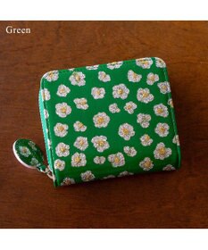 tsumori chisato CARRY グリッターフラワー ラウンドファスナー 2つ折り財布