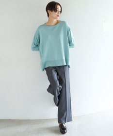 UNFILO 【洗える/抗菌防臭】マイビューティー クロップド丈ニット