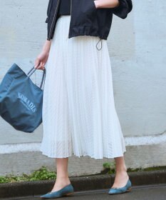 23区 レース プリーツスカート オフ系