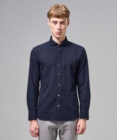 JOSEPH HOMME 【新モデル】トリコサッカーストレッチ 　ホリゾンタルカラーシャツ