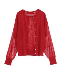 earth music&ecology ＳＥＴ２点シアーニットプルオーバー＋カーディガン