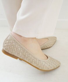 Pointer 本革編み込みパンプス