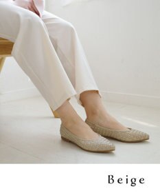 Pointer 本革編み込みパンプス