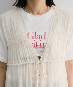 Green Parks メッシュシャーリングレイヤーワンピース