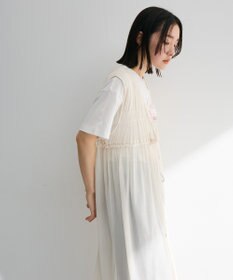 Green Parks メッシュシャーリングレイヤーワンピース