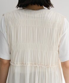 Green Parks メッシュシャーリングレイヤーワンピース