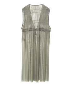 Green Parks メッシュシャーリングレイヤーワンピース