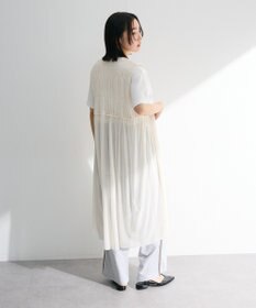 Green Parks メッシュシャーリングレイヤーワンピース